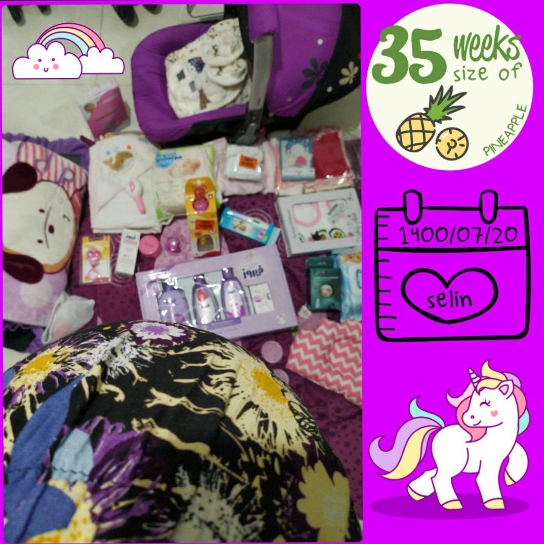 هفته-۳۵-بارداری سلین احمدی فرد?❤️