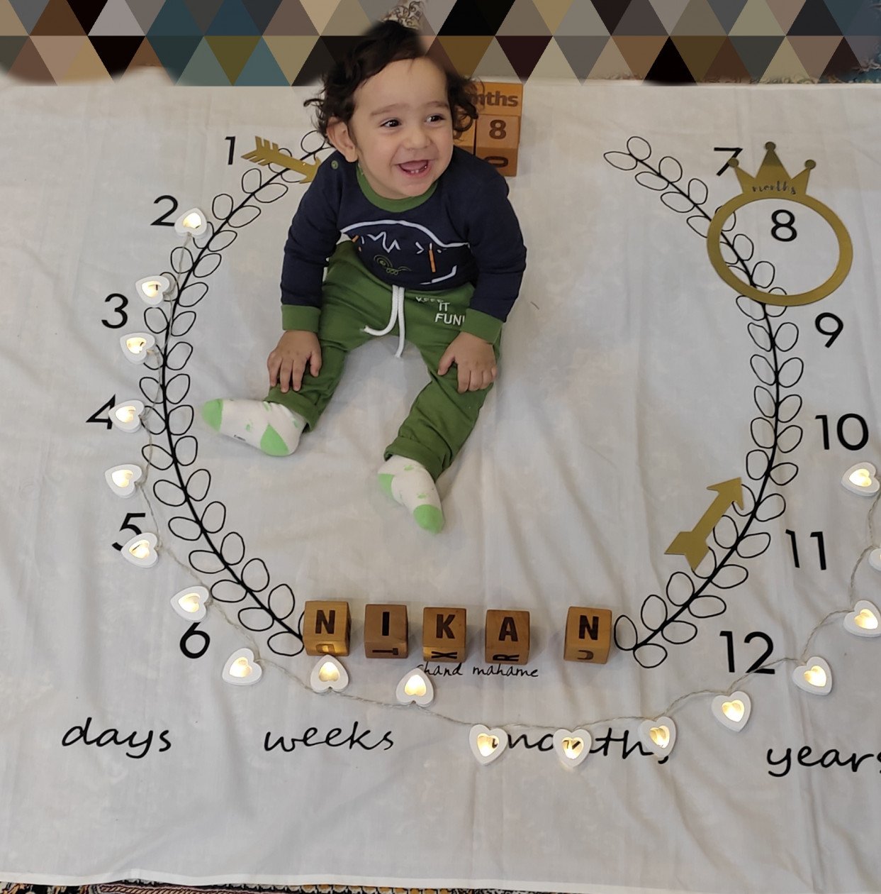 ایستادن نوزاد نیکان نیکوکلام