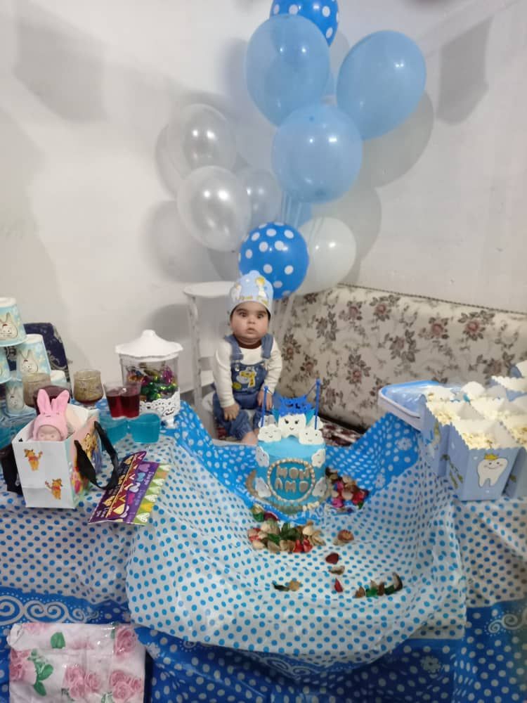 جشن دندونی نوزاد محمدرضاباغبان