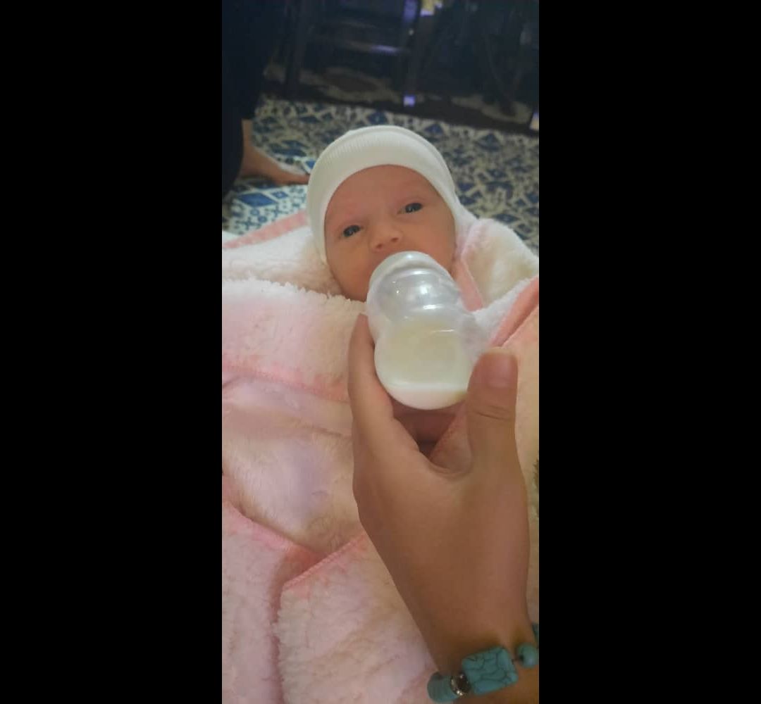 یک ماهگی نوزاد سلین_سویل ایمانی