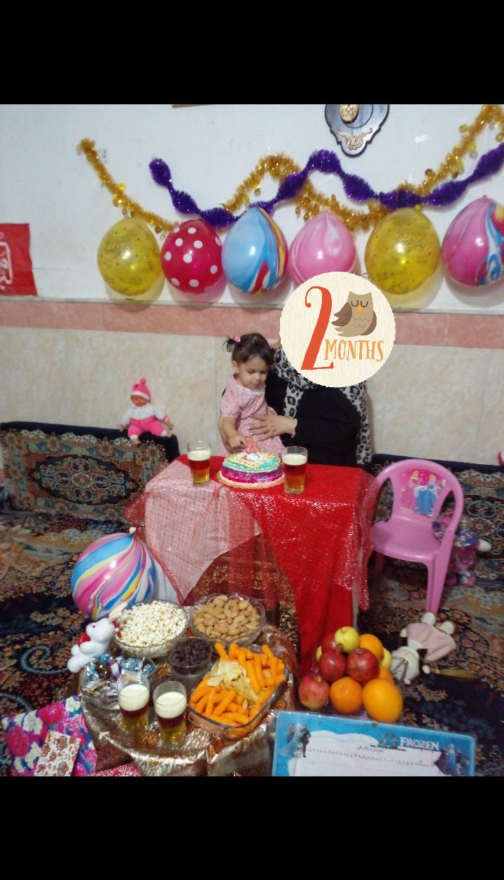 دو سالگی کودک ریحانه موقاری