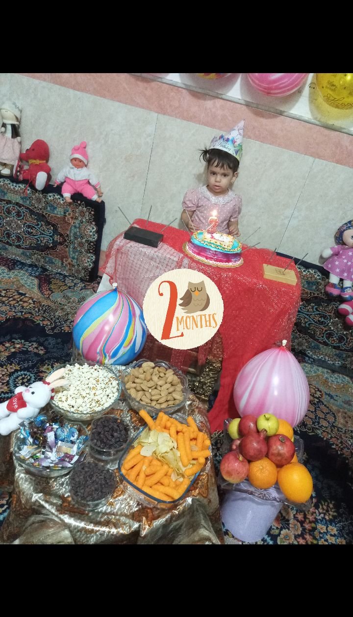 دو سالگی کودک ریحانه موقاری