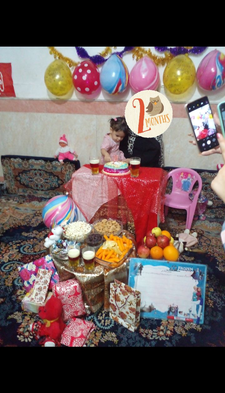 دو سالگی کودک ریحانه موقاری