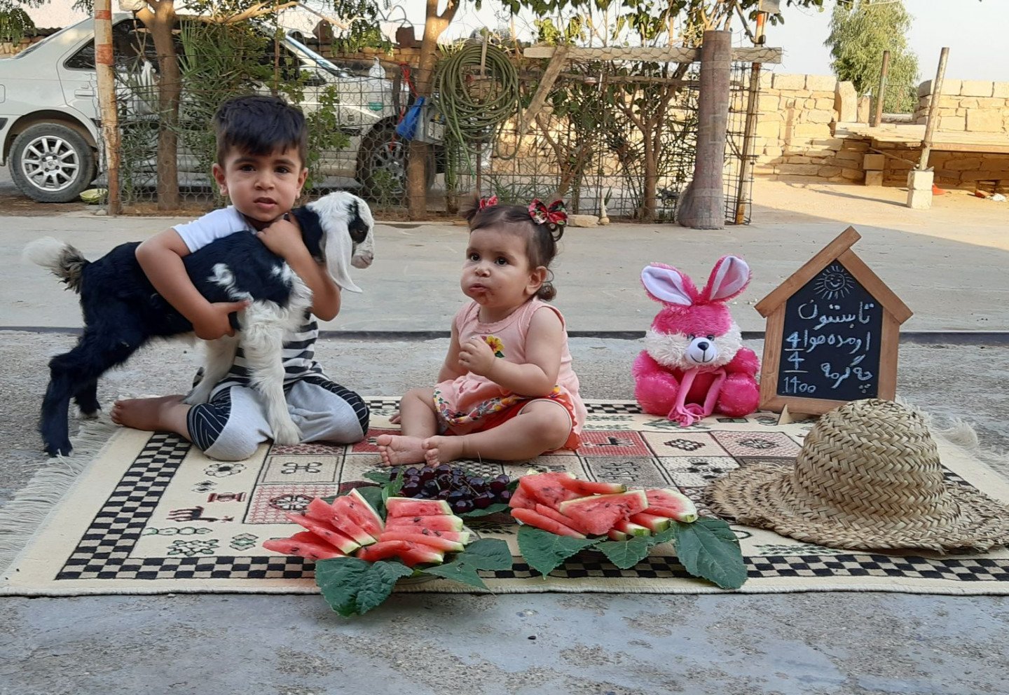 تم عکس تابستانی کودک آیلین پور چگنی