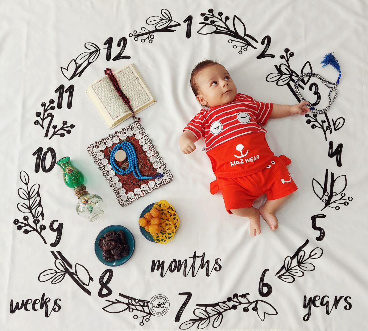 سه ماهگی نوزاد منان صالحی☺