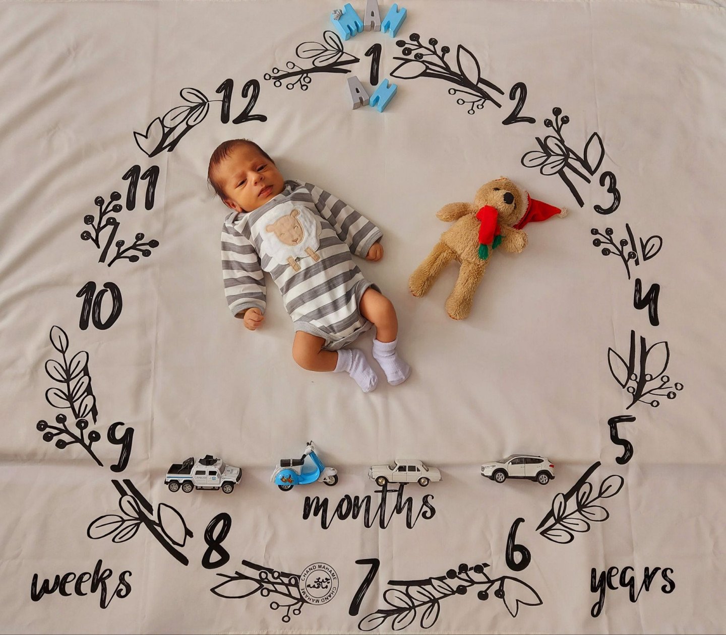 پارچه ماهگرد طرح حلقه تمشک منان صالحی☺