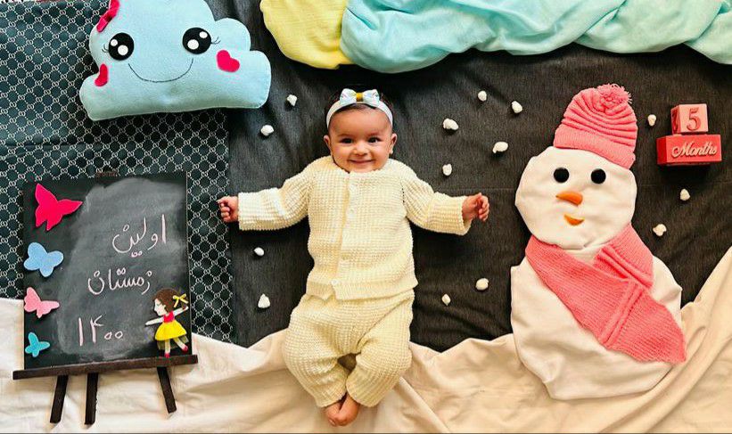 پنج ماهگی نوزاد دل‌آرا سلیمانی