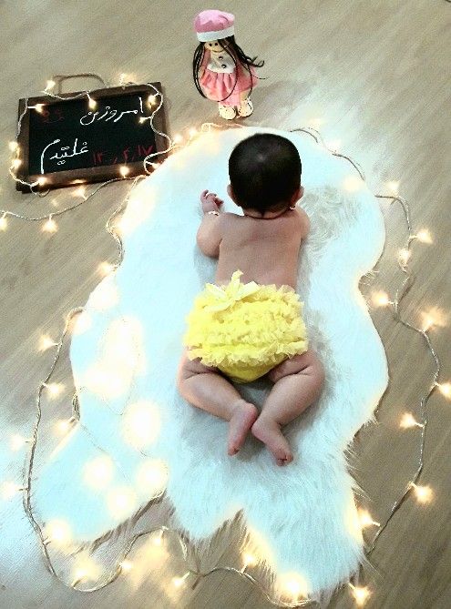 غلتیدن نوزاد سلنا خانوم ?