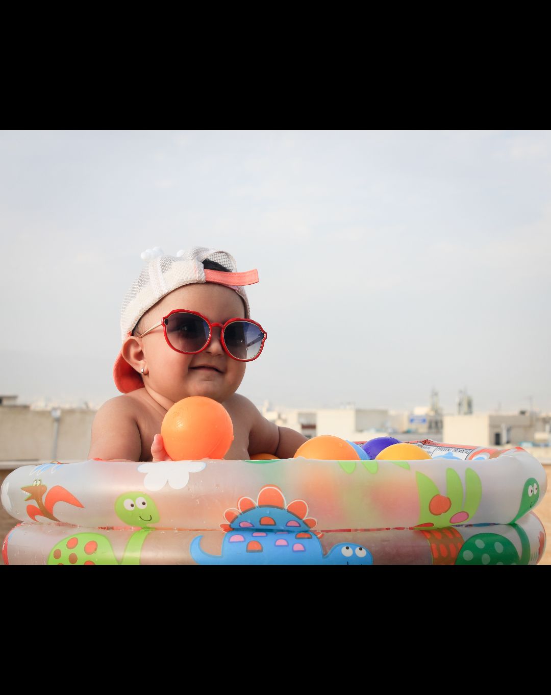 تم عکس تابستانی کودک نهال حدادی