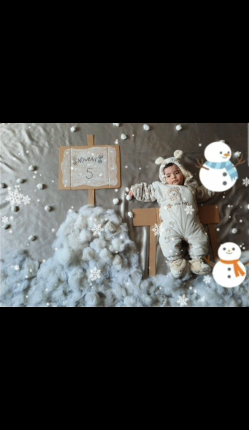 تم عکس زمستانی نوزاد امیرعلی گودرزی