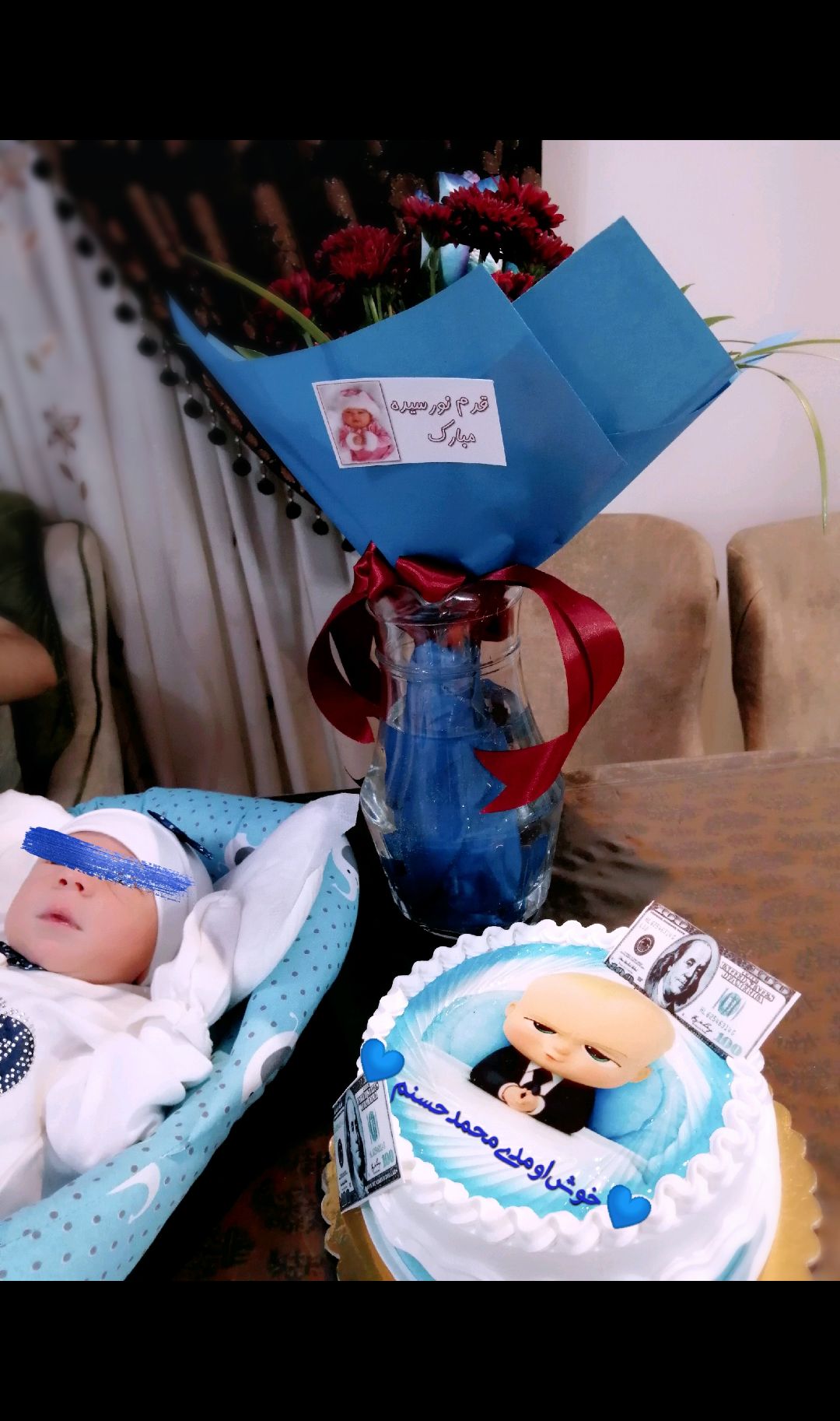 متولد شدن نوزاد محمدحسن