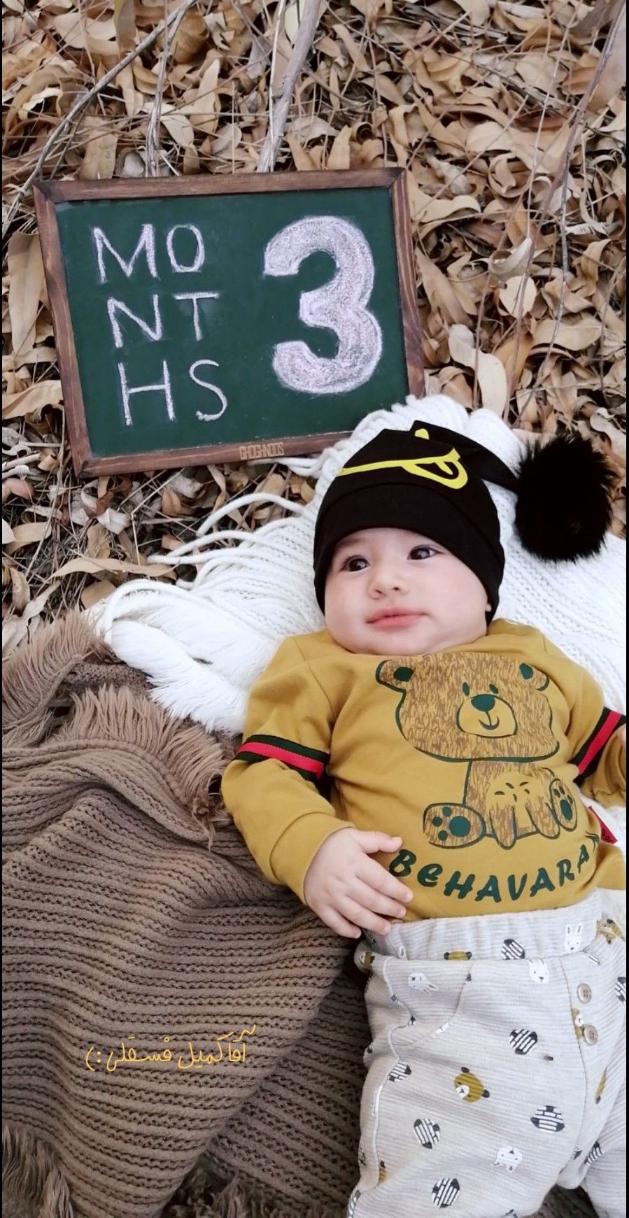 تم عکس پاییزی نوزاد كميل