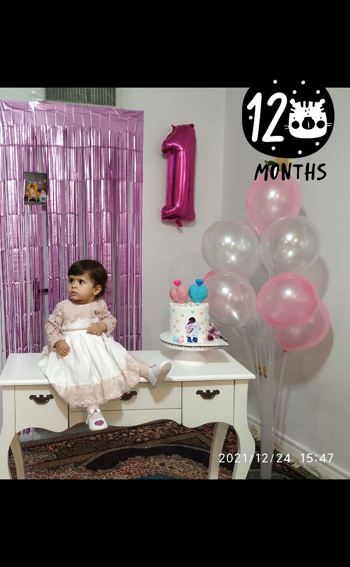 تولد یک سالگی کودک ارغوان