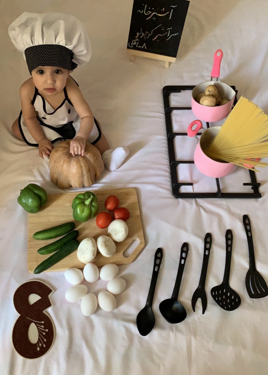 هشت ماهگی نوزاد سیده آوین بحرانی