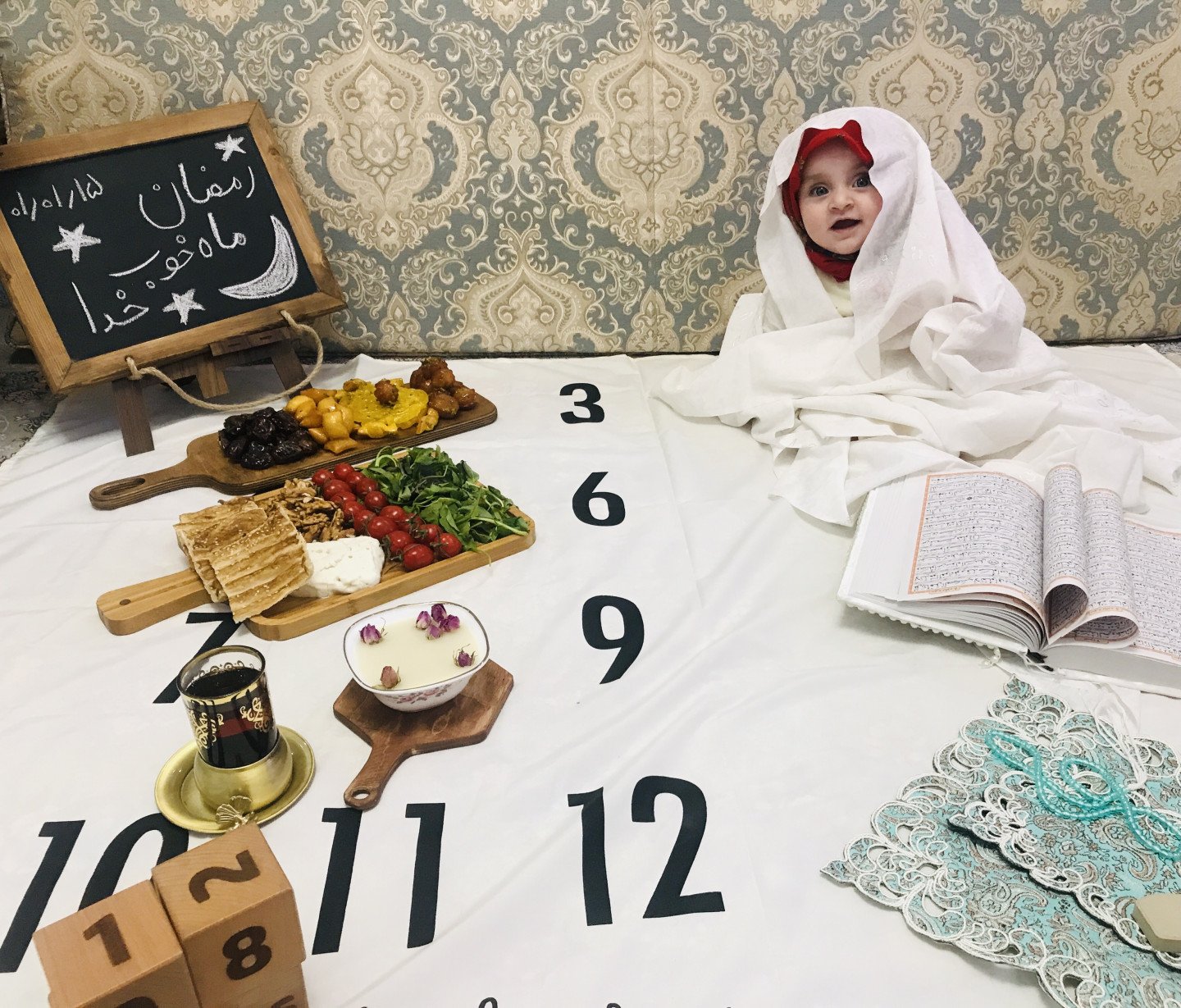 ایستادن نوزاد مرسانا رحیمی