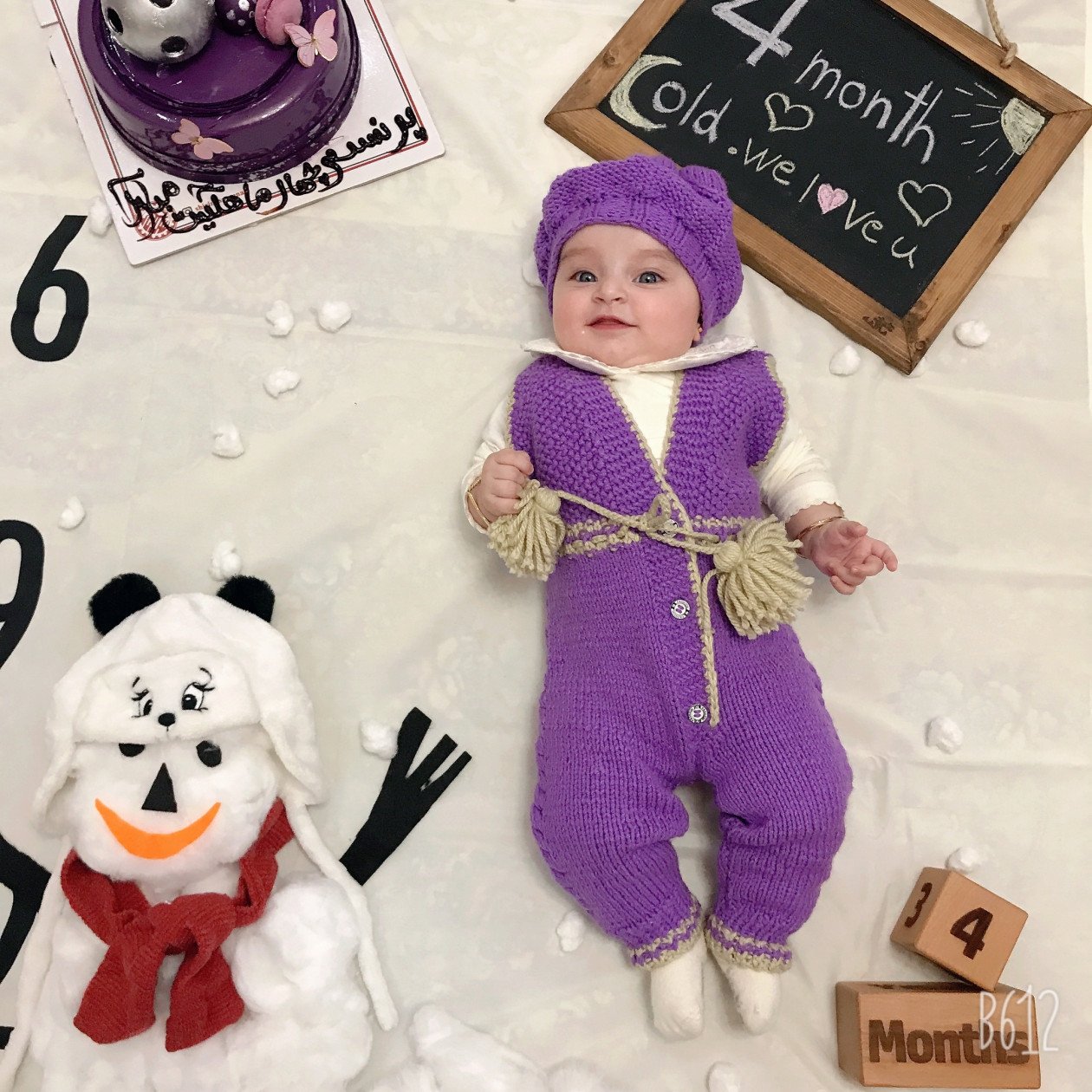 تم عکس زمستانی نوزاد مرسانا رحیمی