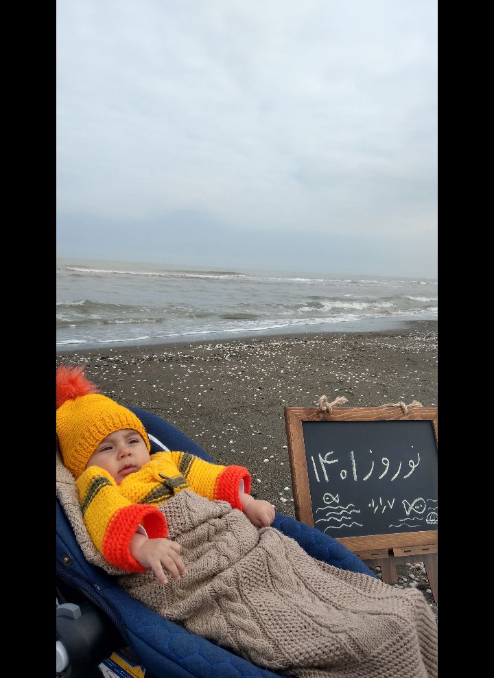 عکس نوزاد در سفر امیرعلی