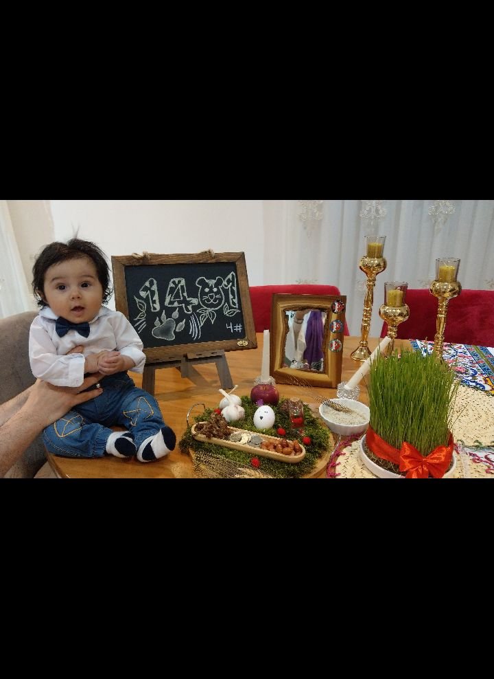 تم عکس بهاری کودک امیرعلی