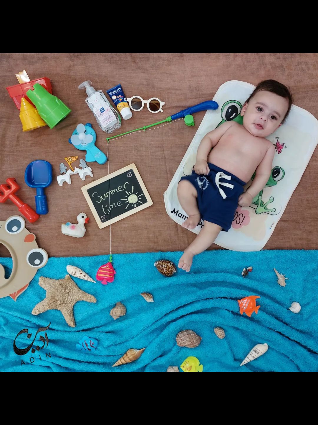 تم عکس تابستانی کودک آدین صداقت