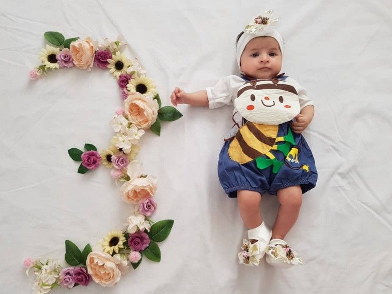 سه ماهگی نوزاد سلین