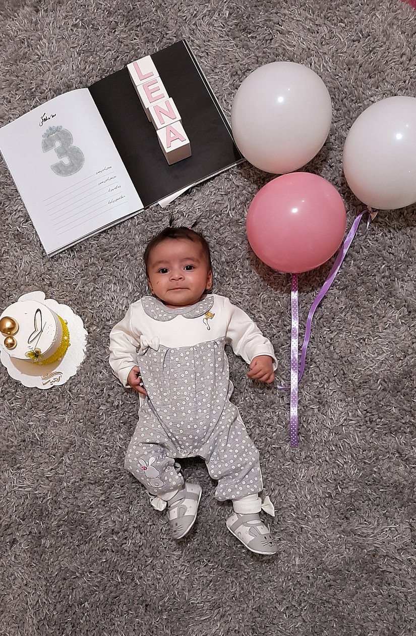 سه ماهگی نوزاد لنا شارقی