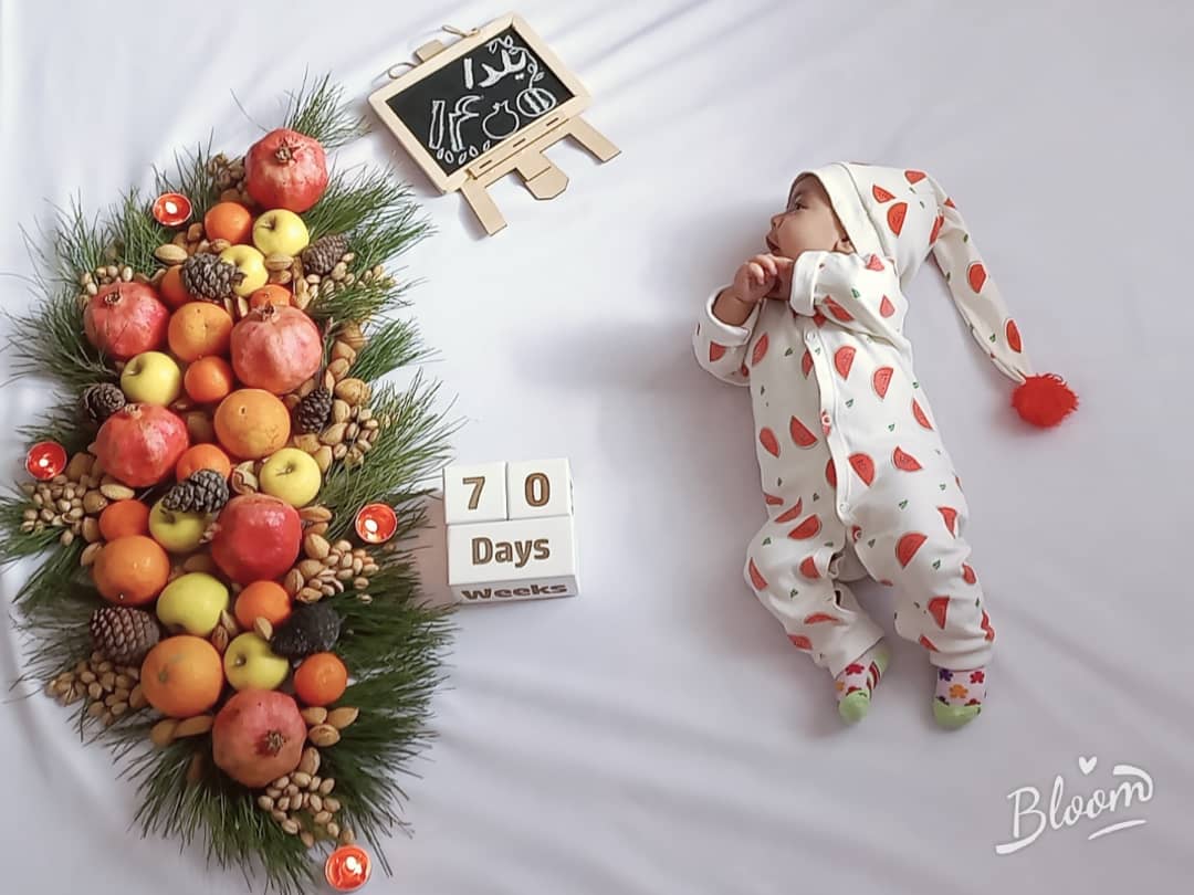 شب یلدا کودک سلین صحراگرد