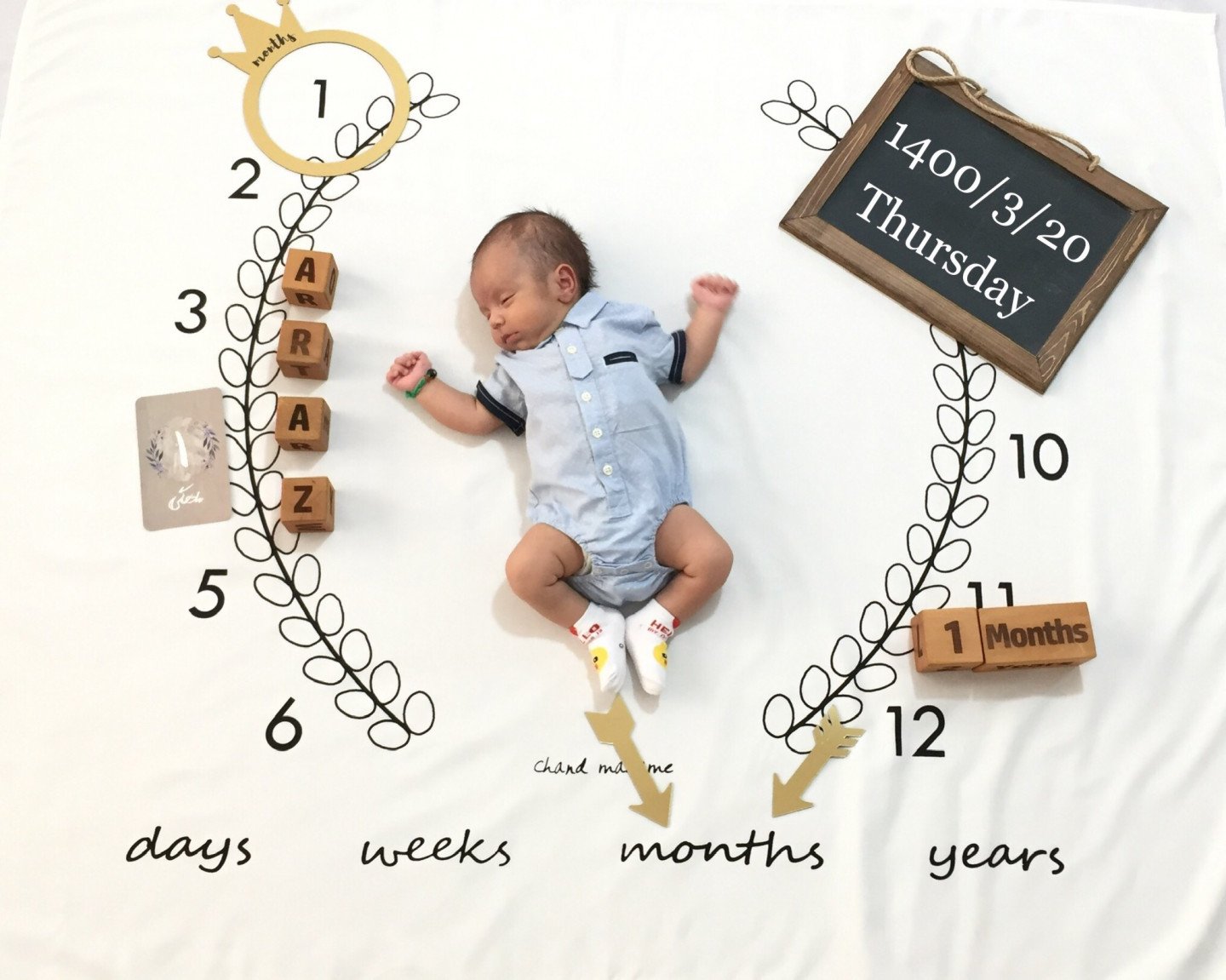 یک ماهگی نوزاد آراز منيري