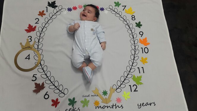 چهار ماهگی نوزاد آرسام حسن زاده