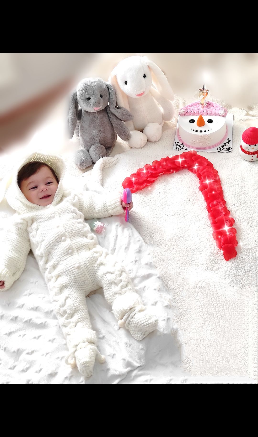 تم عکس زمستانی نوزاد سیدمحمدحسین ناظمی