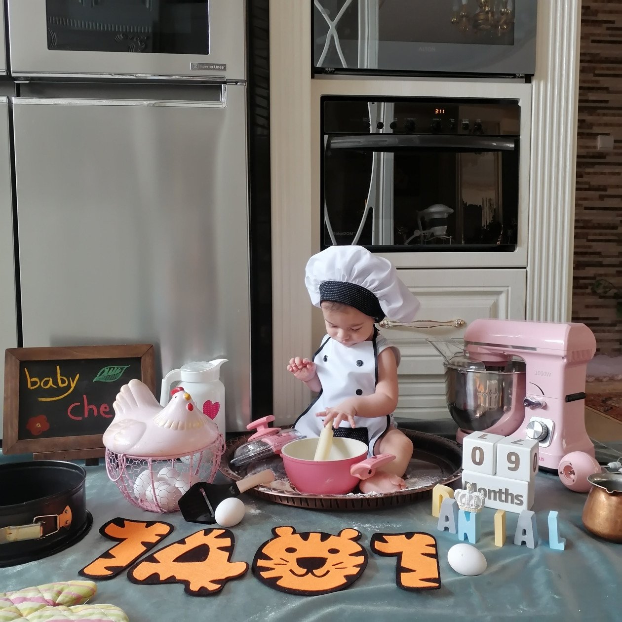 لباس آشپزی کودک سید دانیال موسوی