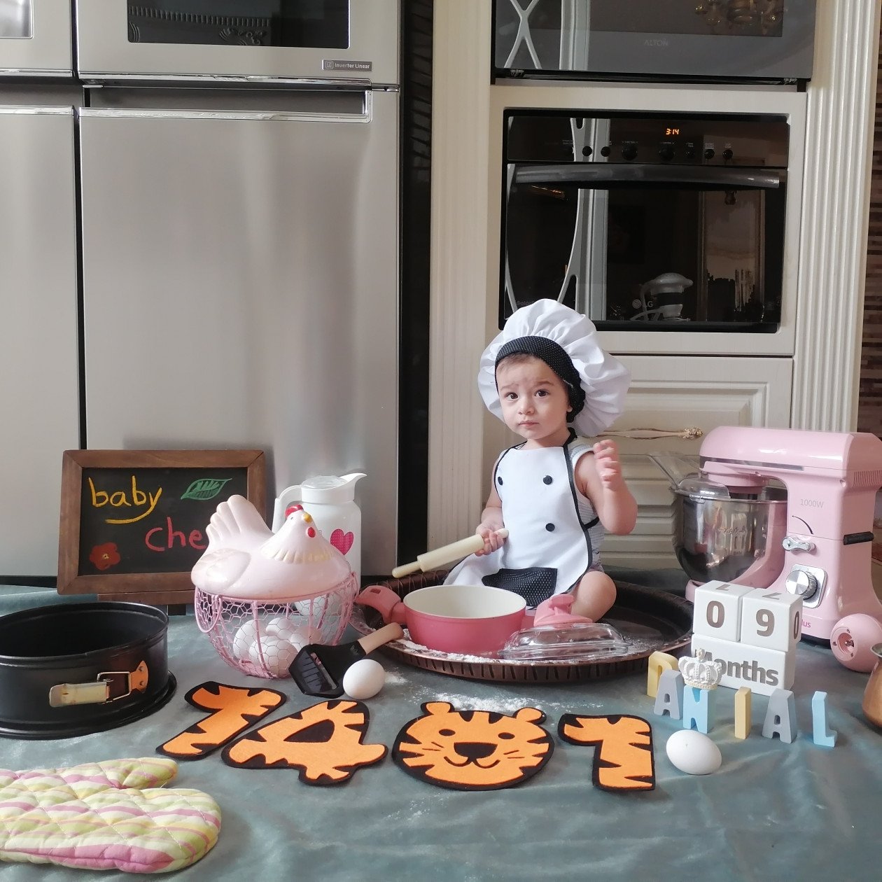 لباس آشپزی کودک سید دانیال موسوی