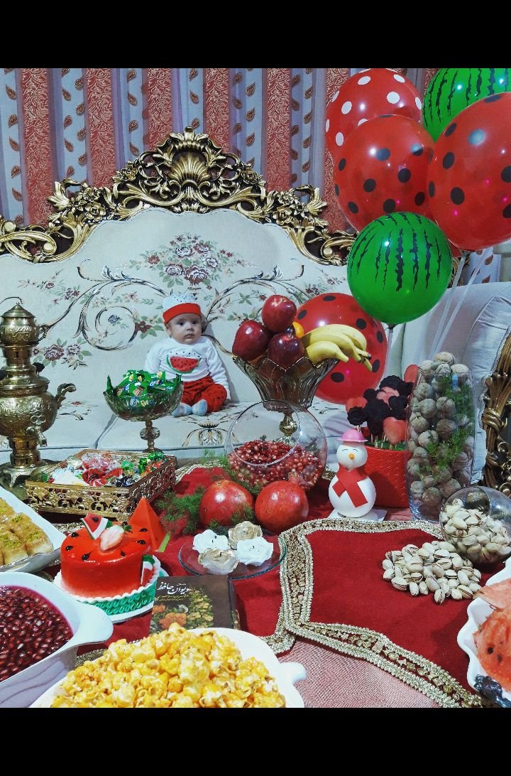 شب یلدا کودک آیهان ابراهیمی