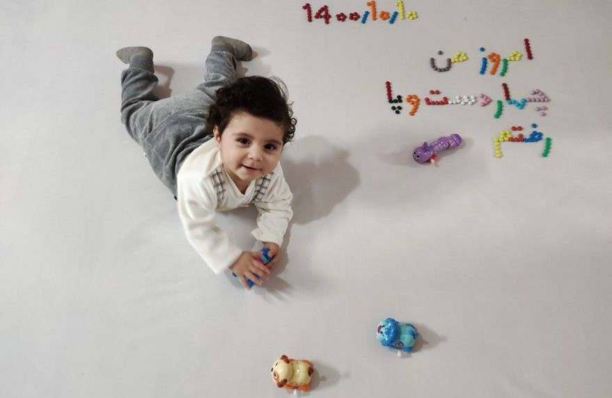 غلتیدن نوزاد پرهام جهانگرد