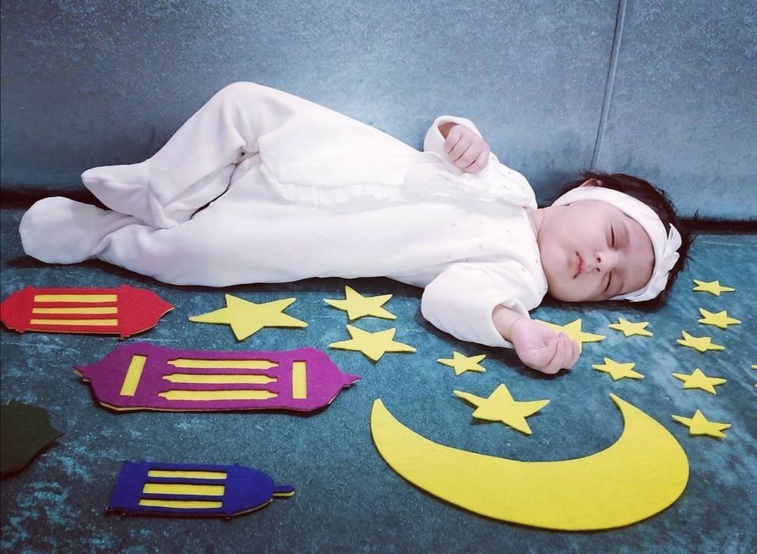 تم عکس پاییزی نوزاد الین حباب