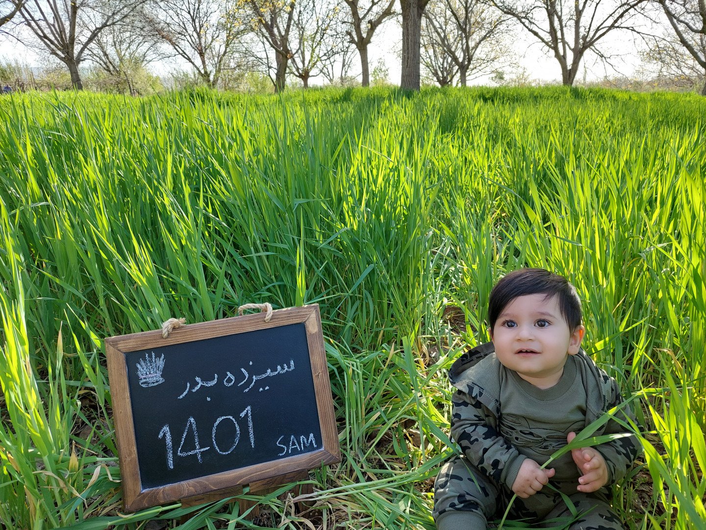 عکس سیزده بدر سام امجدی