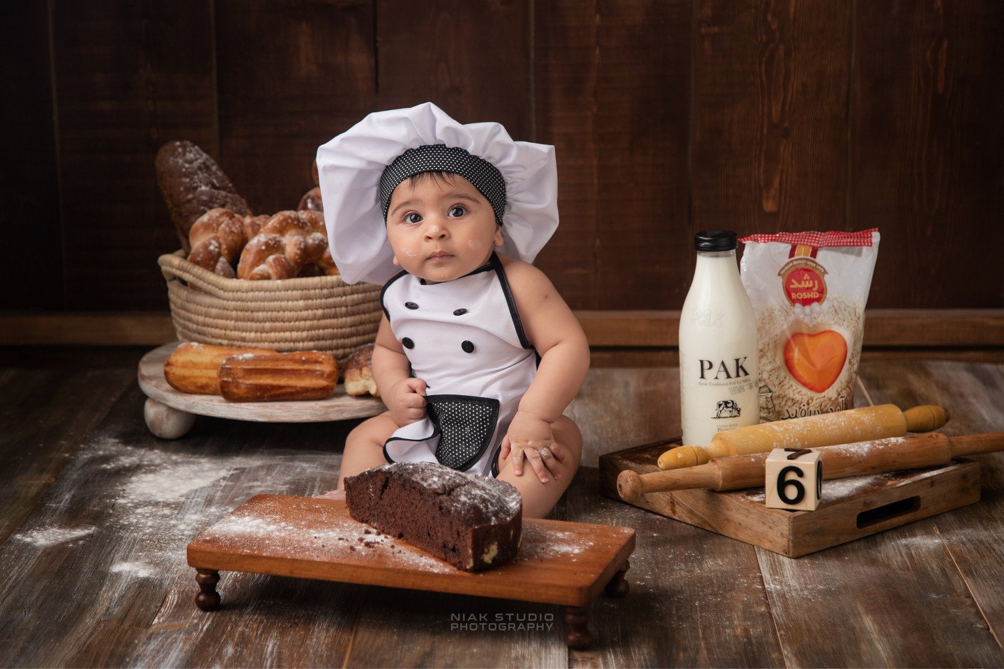 لباس آشپزی کودک شاهان کزازی