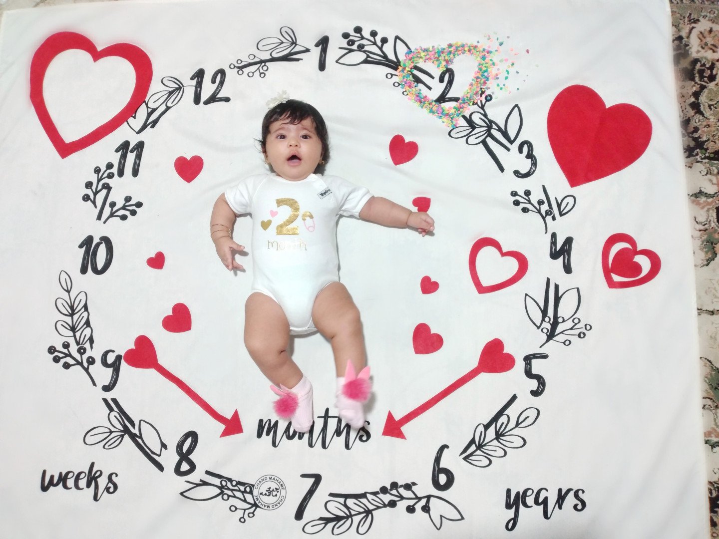 دو ماهگی نوزاد اسرا عبدی