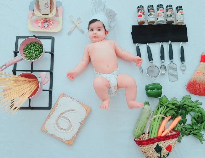 شش ماهگی نوزاد mahlin