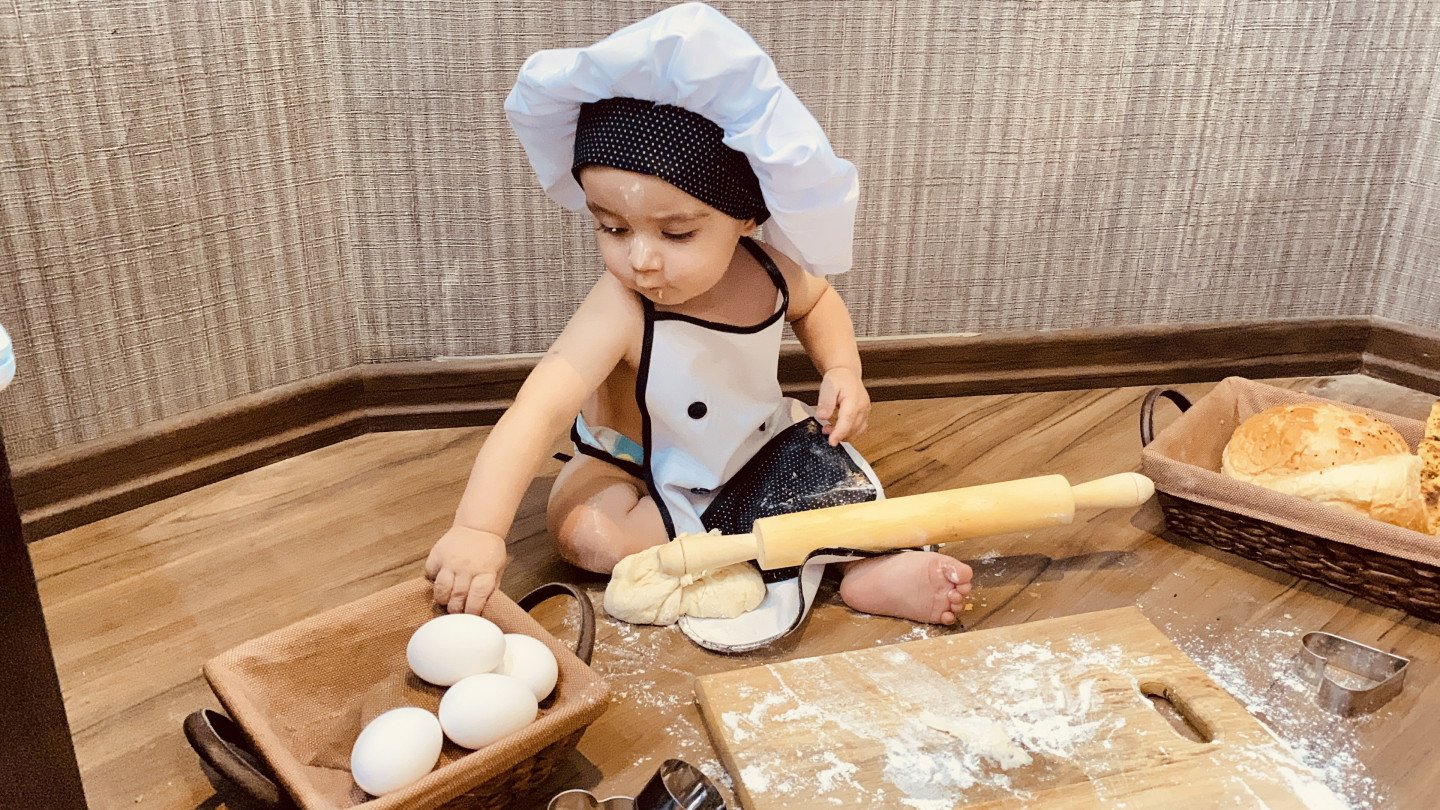 لباس آشپزی کودک یاسان نهنگ زاده