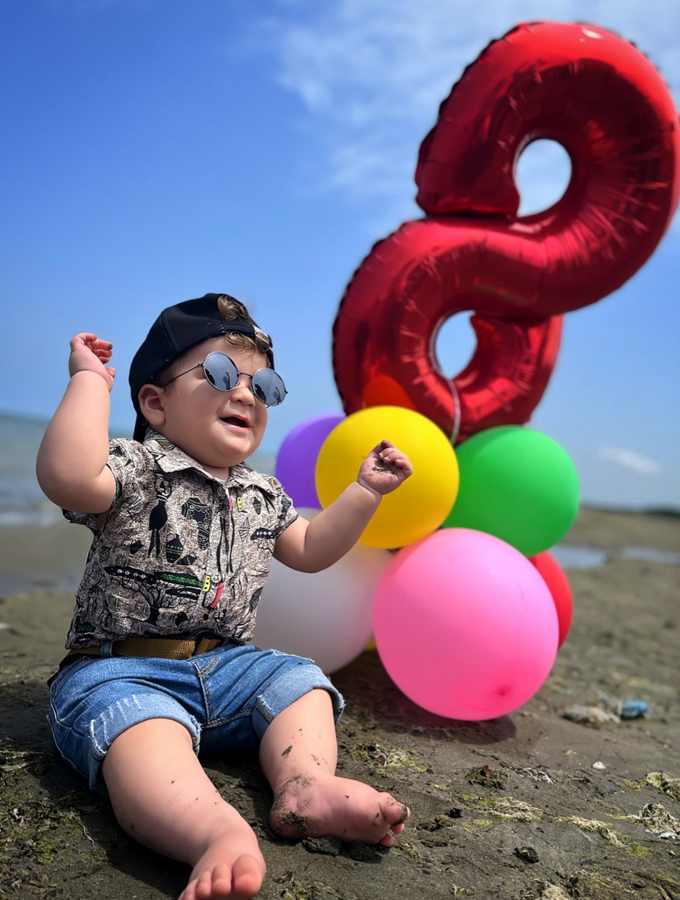 تم عکس تابستانی کودک رادمان قریشی