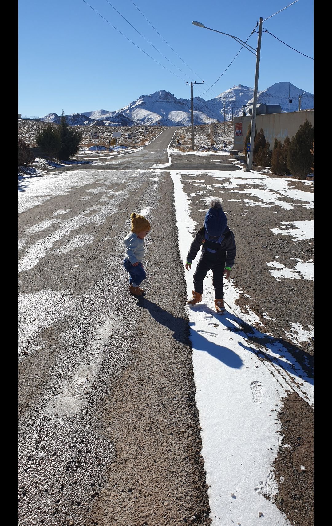 تم عکس زمستانی نوزاد سبحان کریمی