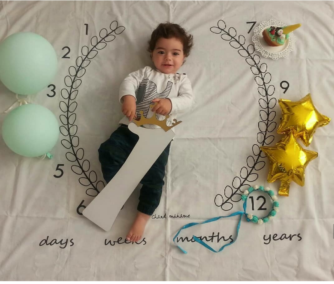 دوازده ماهگی نوزاد سبحان کریمی