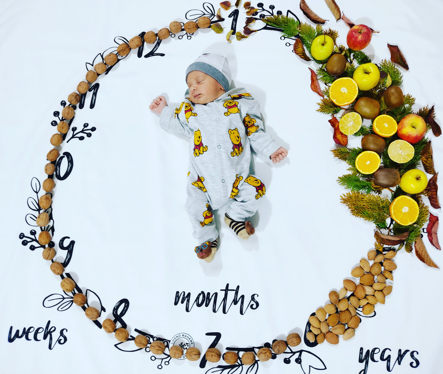 پارچه ماهگرد طرح حلقه تمشک اهورا طالبی زاده