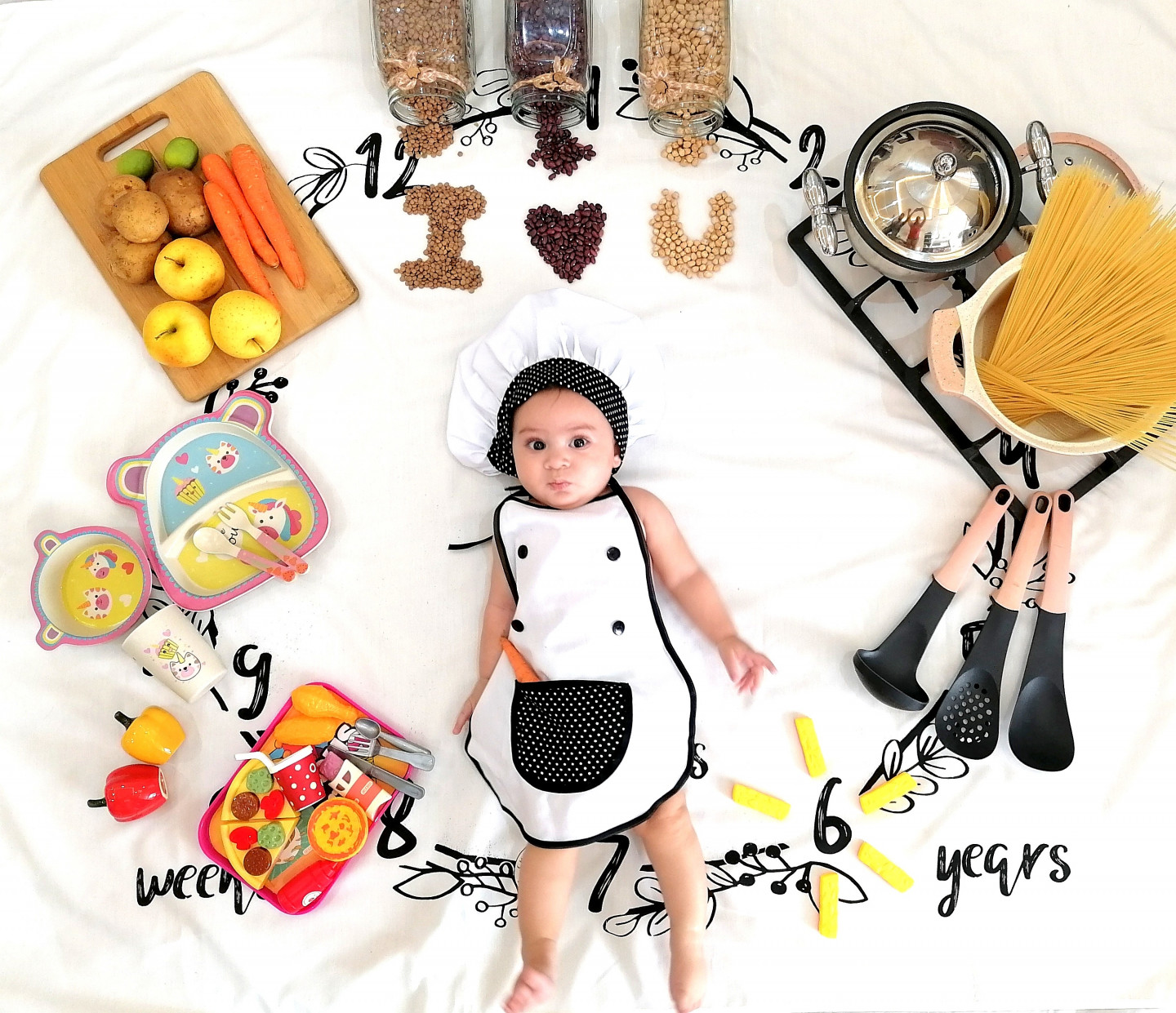 لباس آشپزی کودک غزل پارسانيا