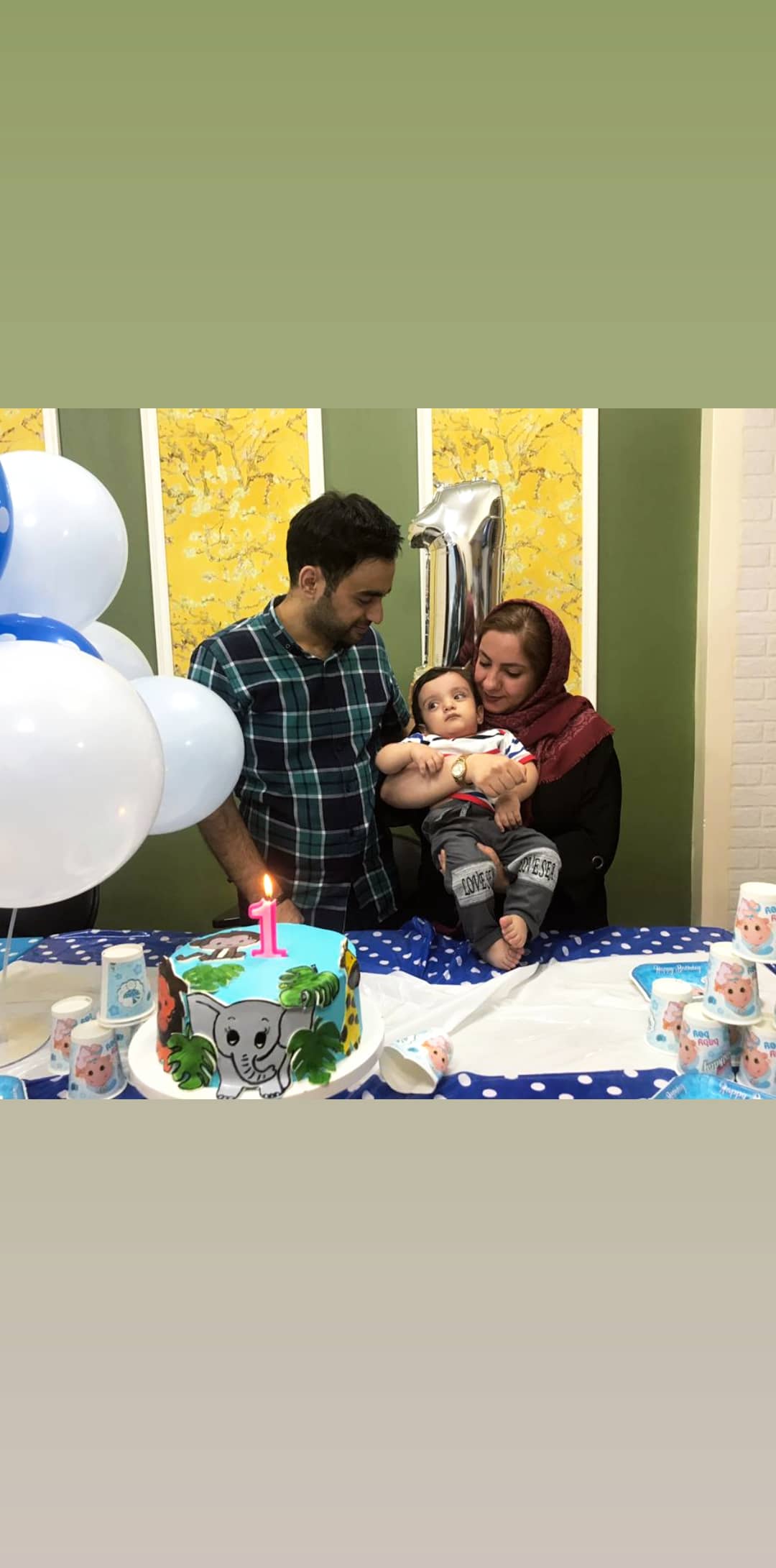 دوازده ماهگی نوزاد سید سانیار موسوی پور