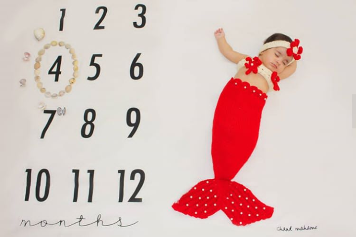 چهار ماهگی نوزاد حلما سلامت