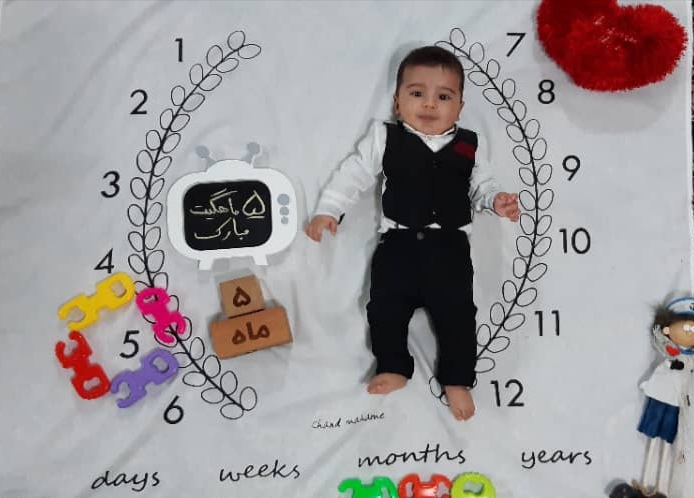 پارچه ماه شمار طرح شاخه زیتون هاکان عظیمی سعادت