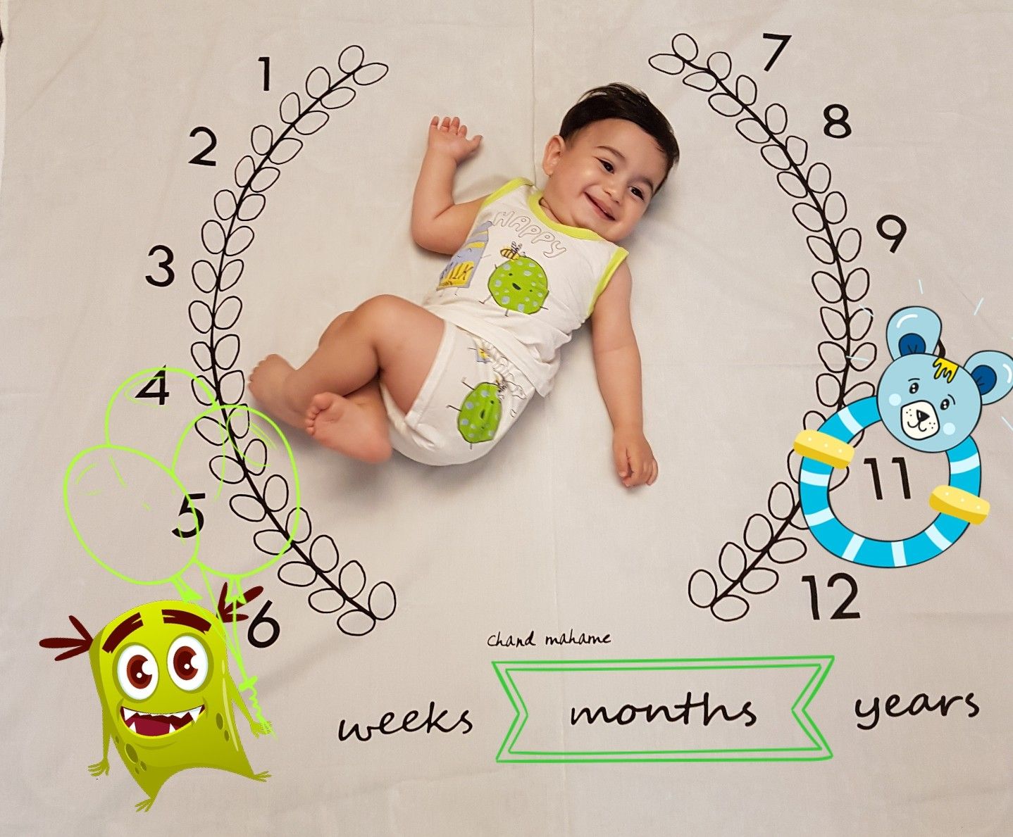 یازده ماهگی نوزاد کارن قاسمی