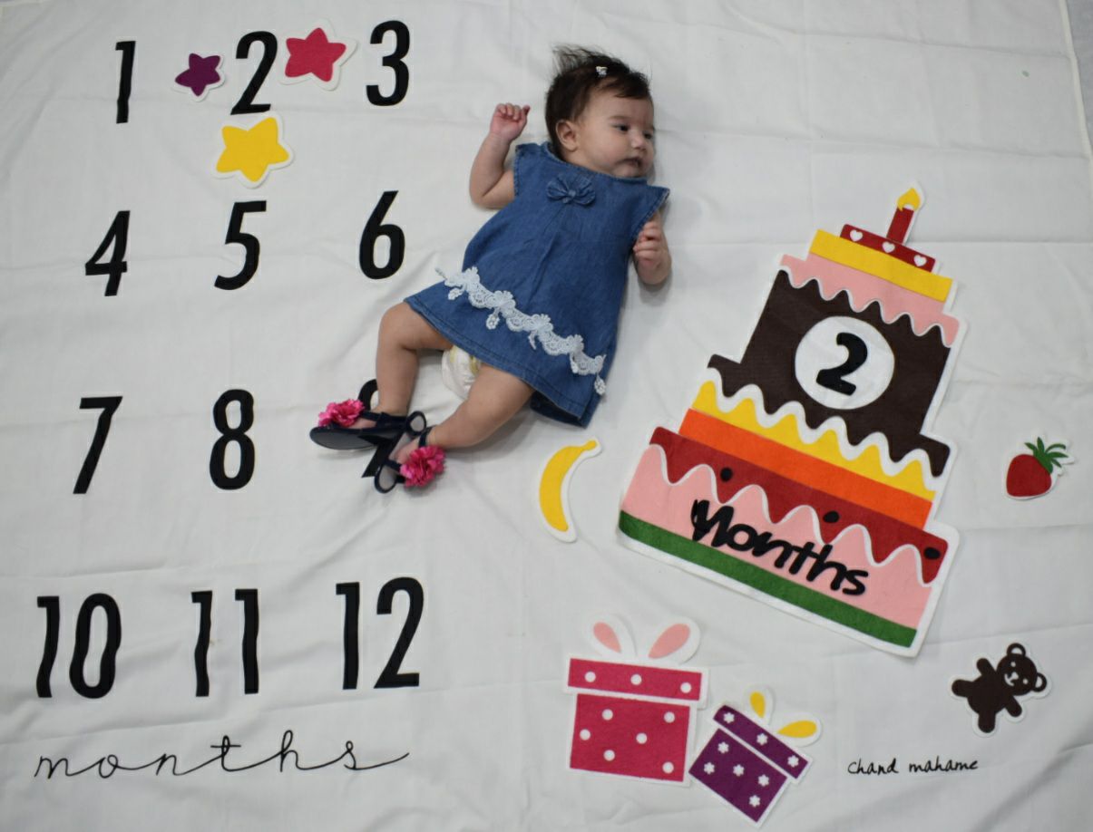 پارچه ماهگرد نوزاد طرح کلاسیک مرسانا قره باغی