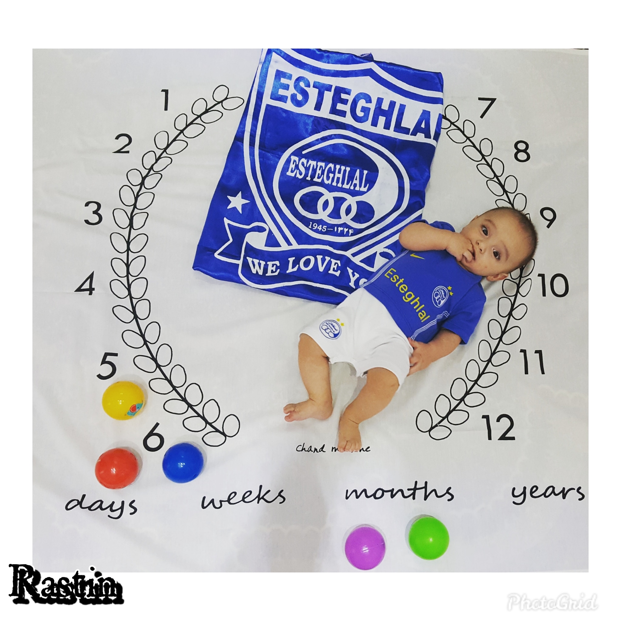 شش ماهگی نوزاد راستین درویشی